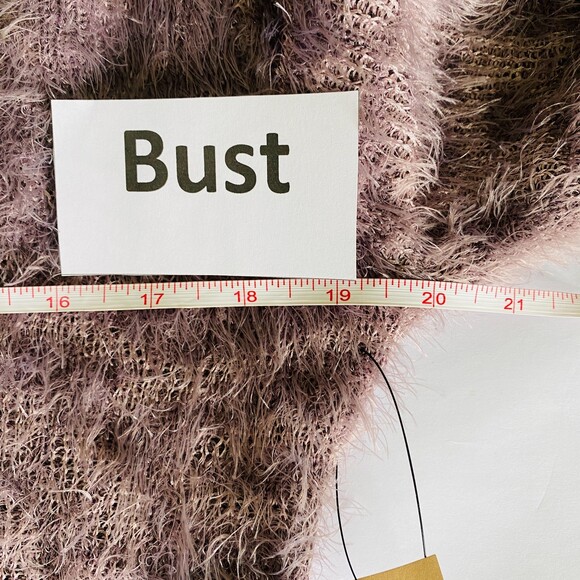 NWT Nine West Fuzzy Soft Brushed Knit Purple Pullover Fluffy Sweater Sz M - Picture 6 of 12